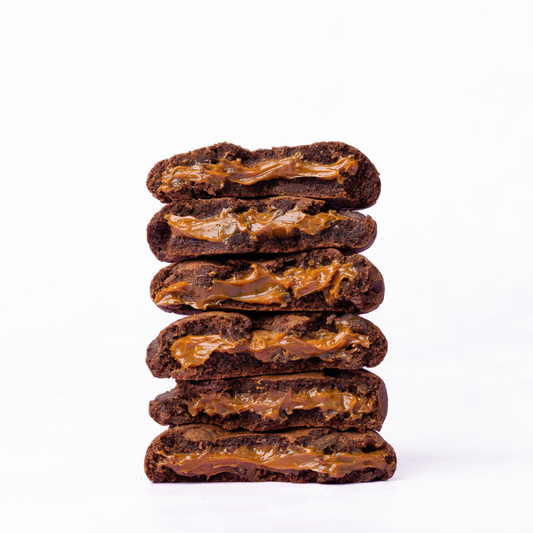 Stuffed Cookies - Double Chocolate Salted Caramel by Dirty Cookie
