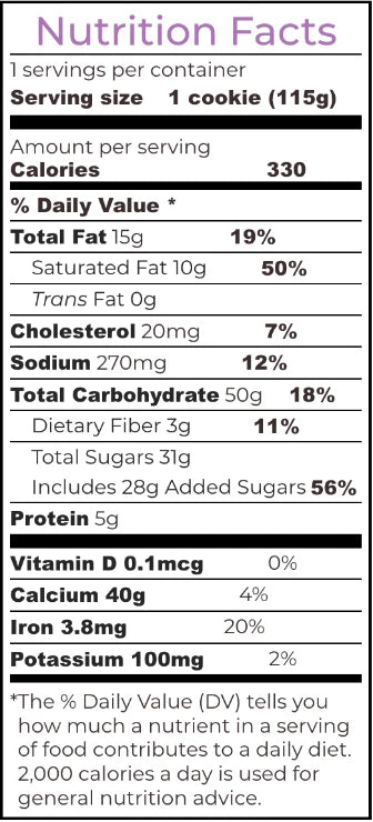 Stuffed Cookies - White Chocolate Chunk with Cookie Butter by Dirty Cookie