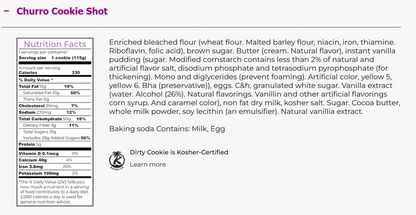 Chocolate Chip Cookie Shots by Dirty Cookie