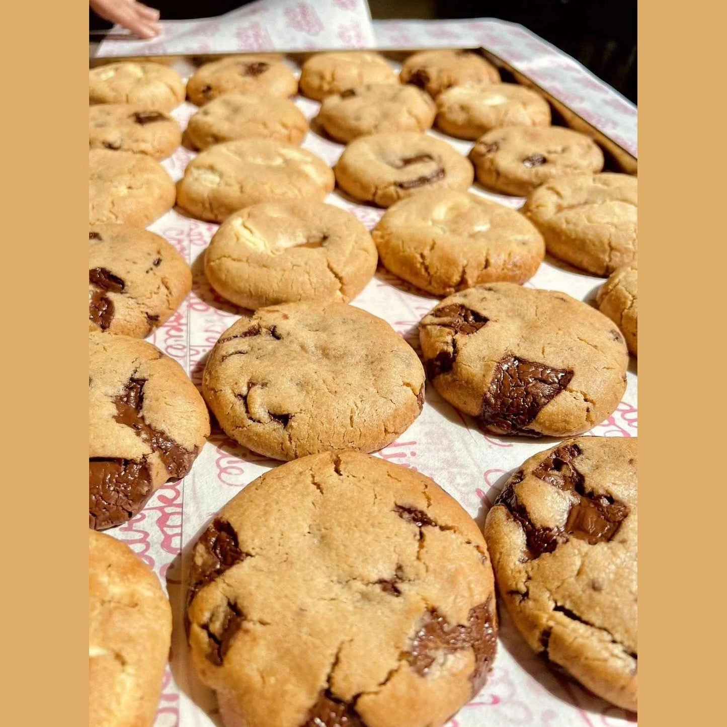 Stuffed Cookies - White Chocolate Chunk with Cookie Butter by Dirty Cookie