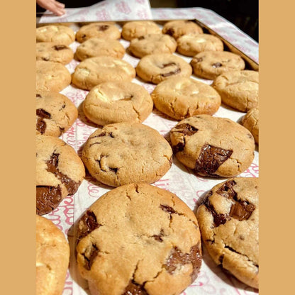 Stuffed Cookies - White Chocolate Chunk with Cookie Butter by Dirty Cookie